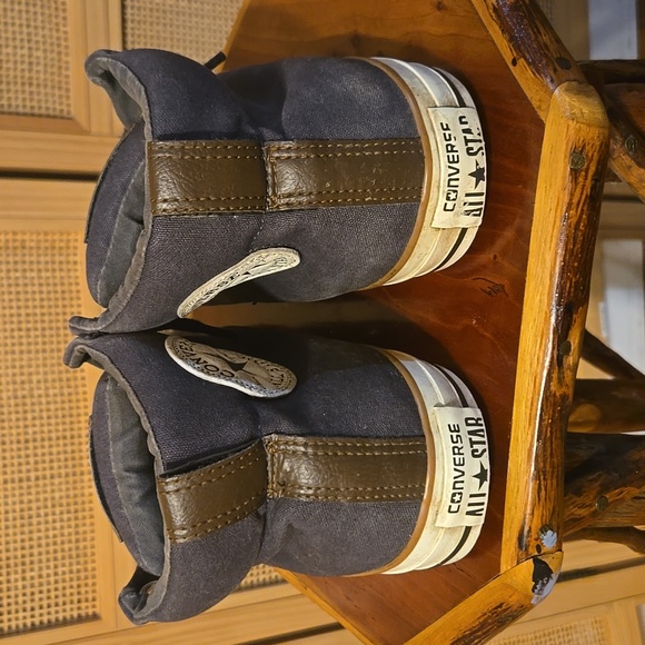 Converse All Star High-Top Sneakers - Dark Gray and White Mens Size 10 - Picture 8 of 10